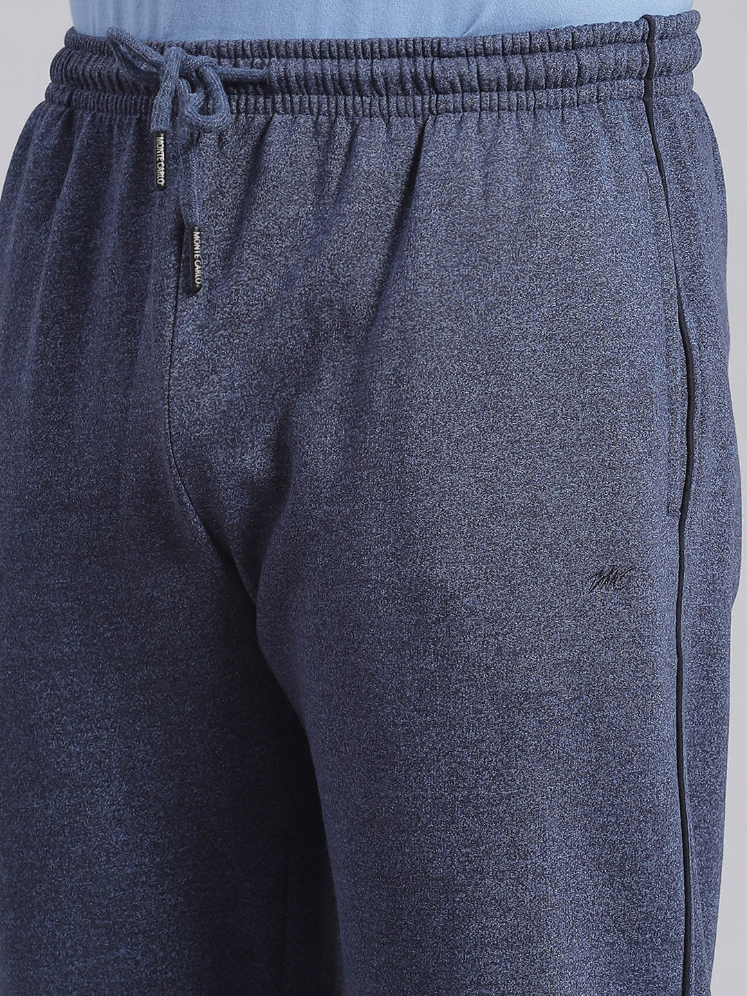 Men Blue Solid Regular Fit Winter Lowers - Image 6
