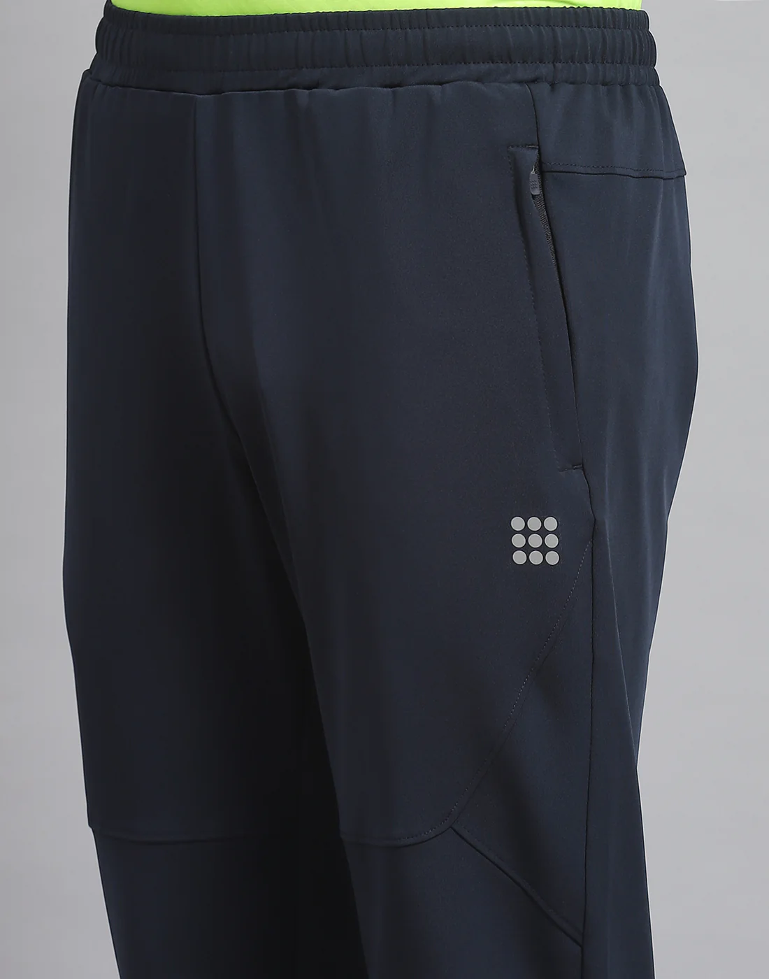 Rock.it Men Blue Solid Stand Collar Full Sleeve Tracksuit - Image 8