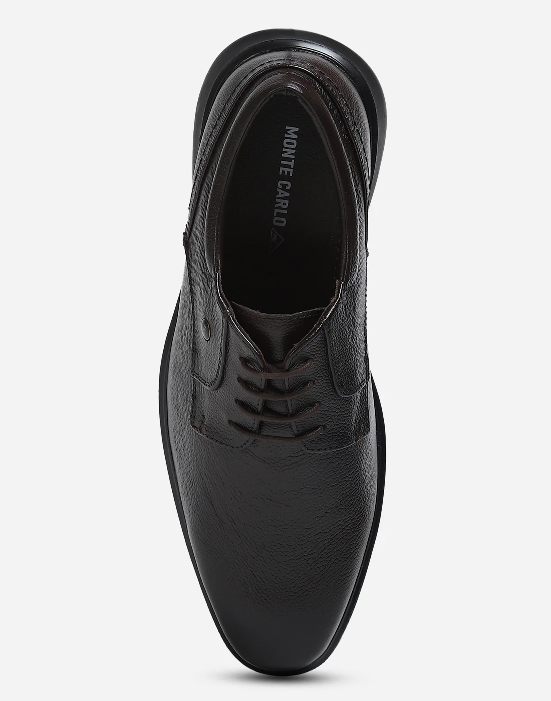 Men Brown Lace Up Genuine Leather Formal Derby - Image 6