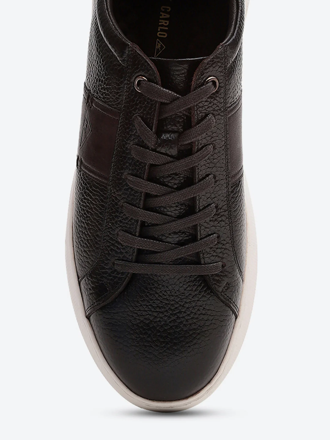 Men Brown Lace Up Leather Sneakers - Stylish & Comfortable - Image 7