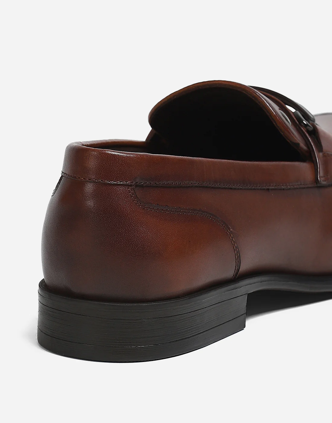 Men Brown Slip on Genuine Leather Loafers - Image 9