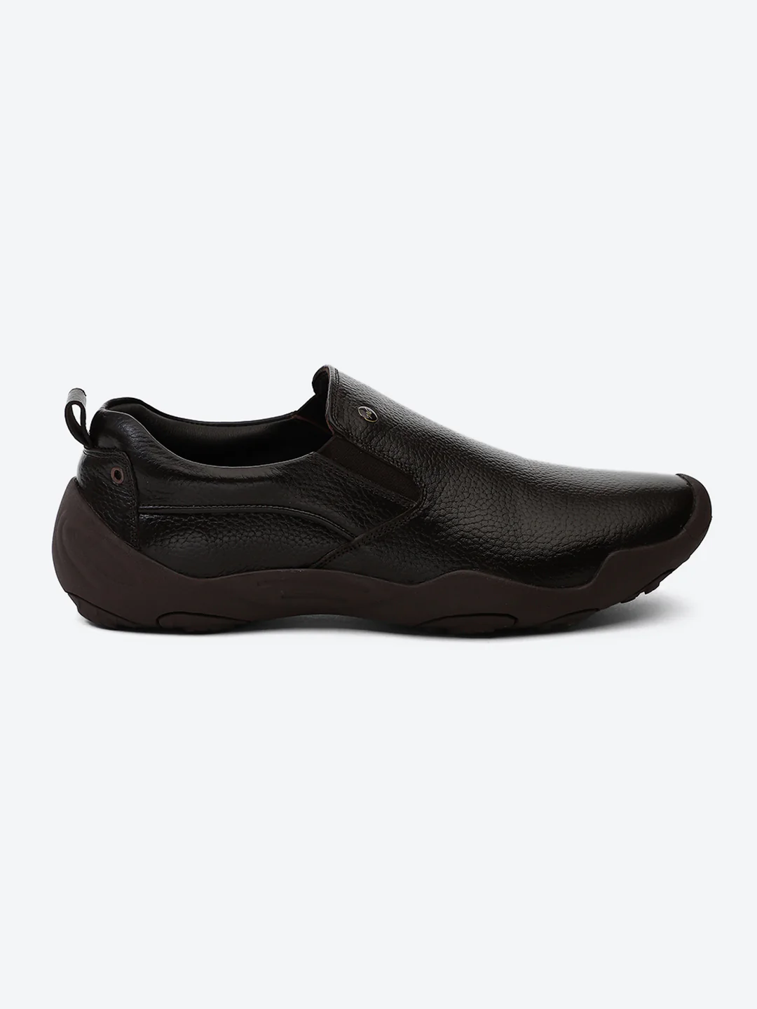 Men Brown Slip on Genuine Leather Shoes - Image 5
