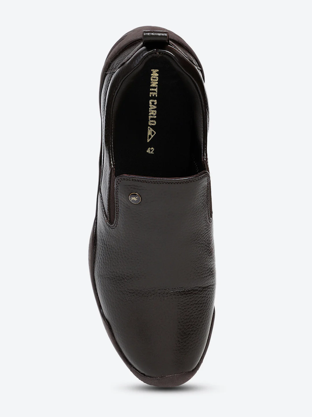 Men Brown Slip on Genuine Leather Shoes - Image 6