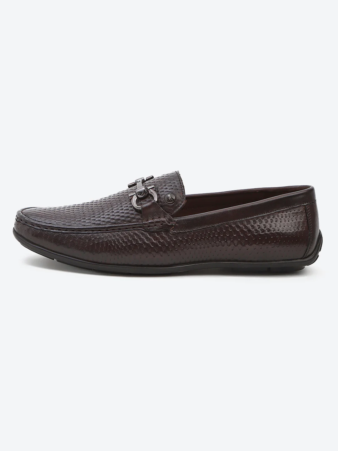 Men Brown Slip on Leather Loafers - Image 4