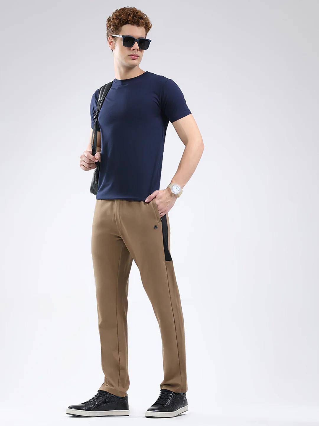 Men Brown Solid Regular Fit Winter Lower - Image 2