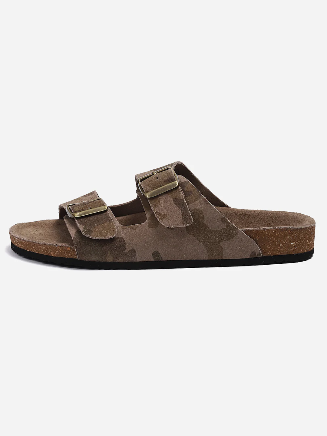 Men Camouflage Leather Comfort Casual Slippers - Image 4