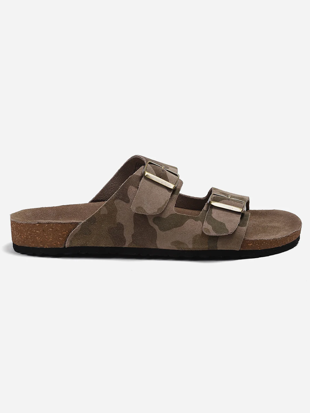 Men Camouflage Leather Comfort Casual Slippers - Image 5