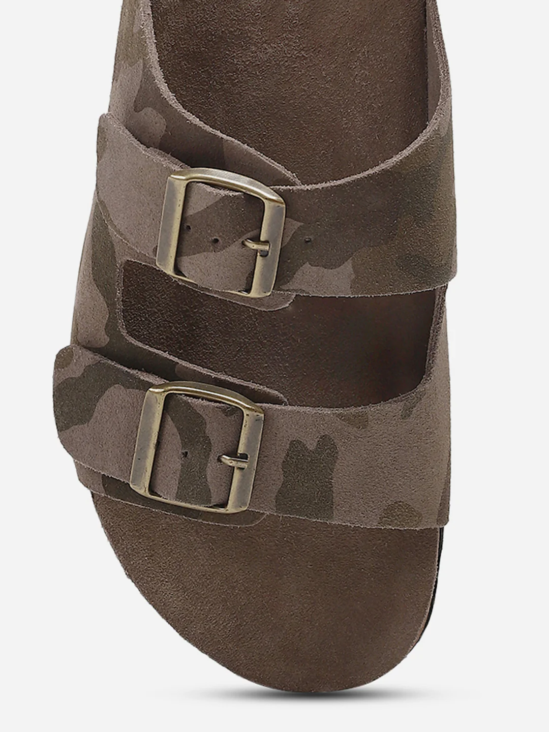 Men Camouflage Leather Comfort Casual Slippers - Image 7