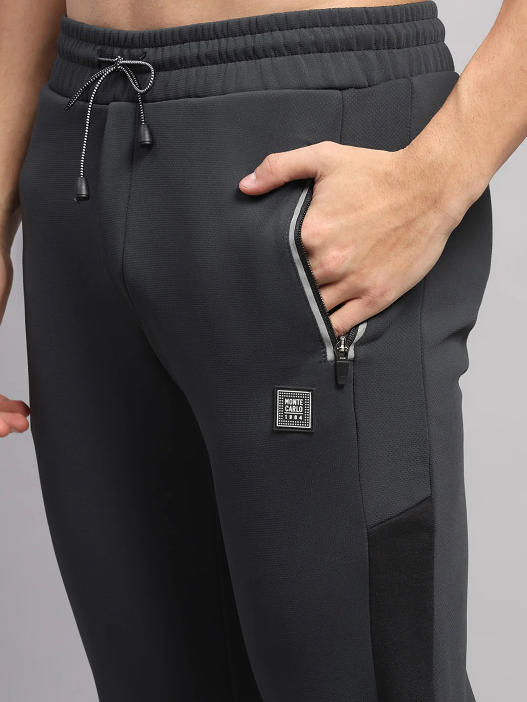 Men Charcoal Solid Regular Fit Winter Lower - Image 6