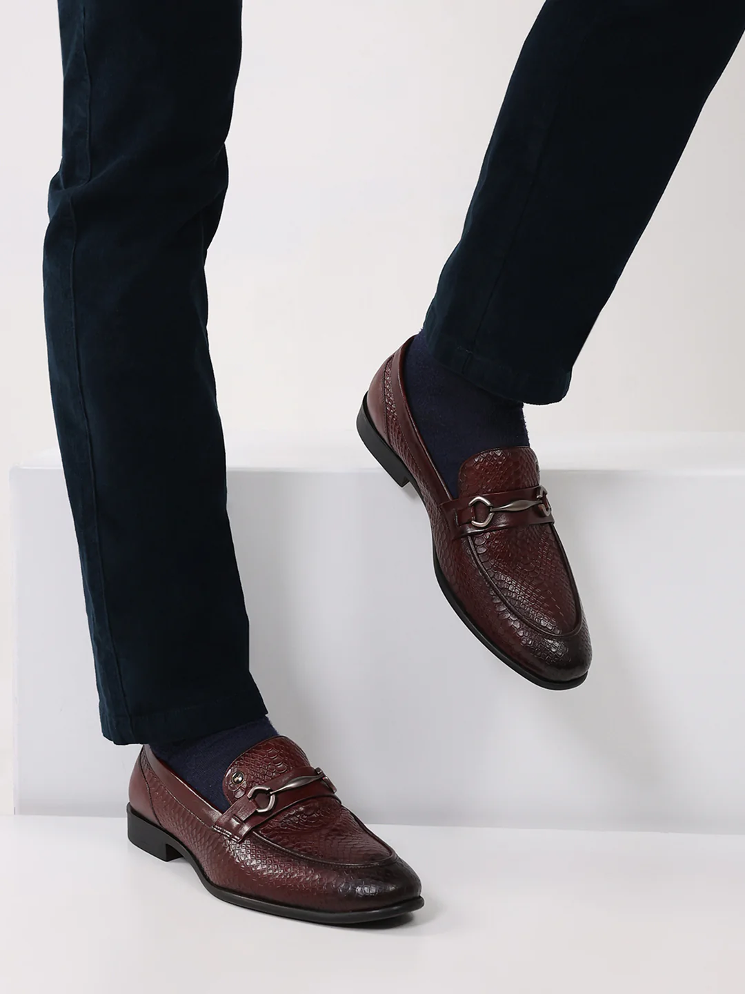 Monte Carlo Cherry Horsebit Loafers for Men - Image 10