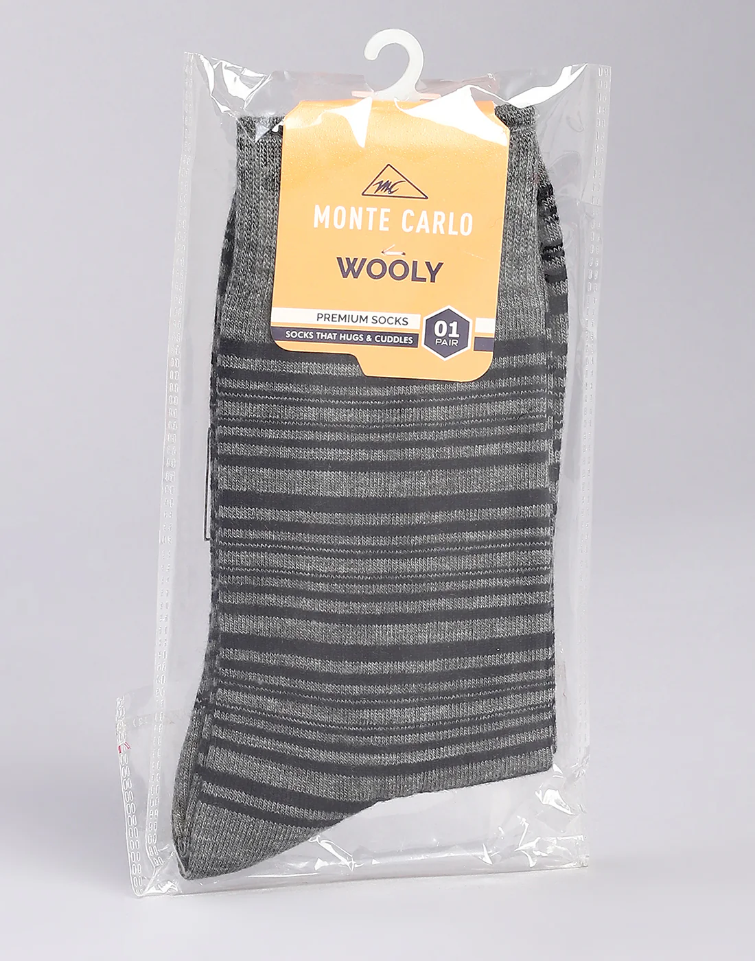 Men Cotton Blend Self Design Calf Length Socks (1 Pair) - Image 5