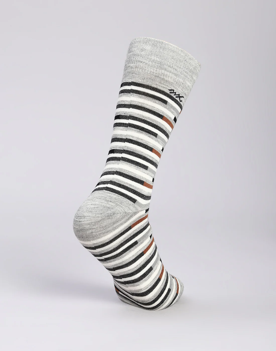 Men Cotton Blend Solid Calf Length Socks (1 Pair) - Image 4