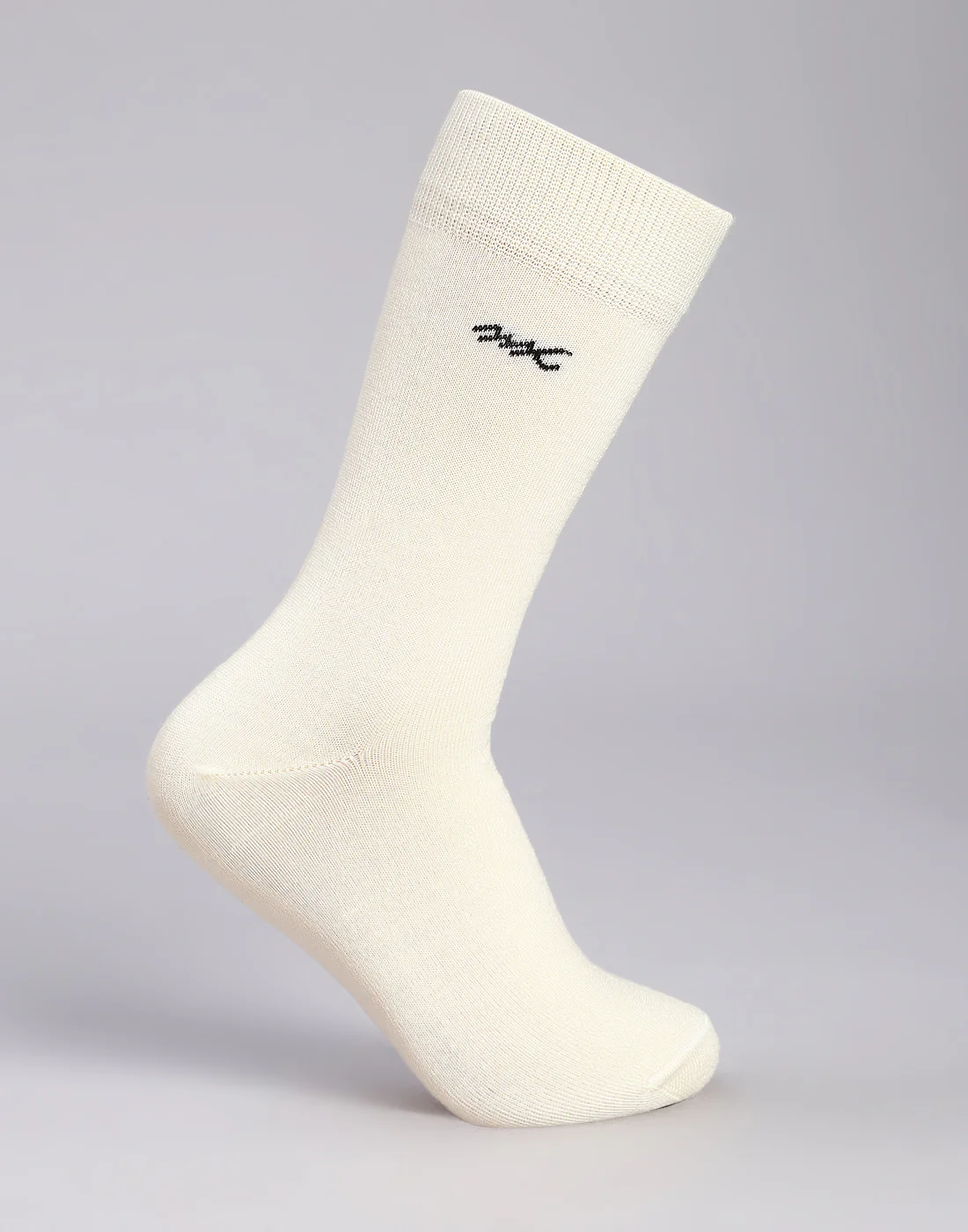 Men Cotton Blend Solid Calf Length Socks (1 Pair) - Image 3