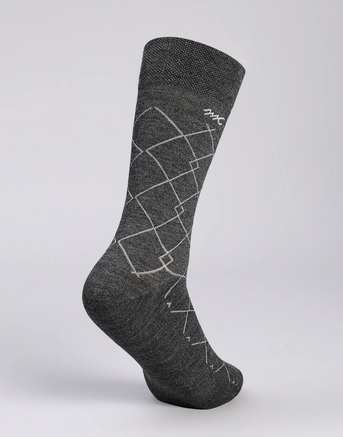 Men Cotton Blend Solid Calf Length Socks (1 Pair) - Image 4