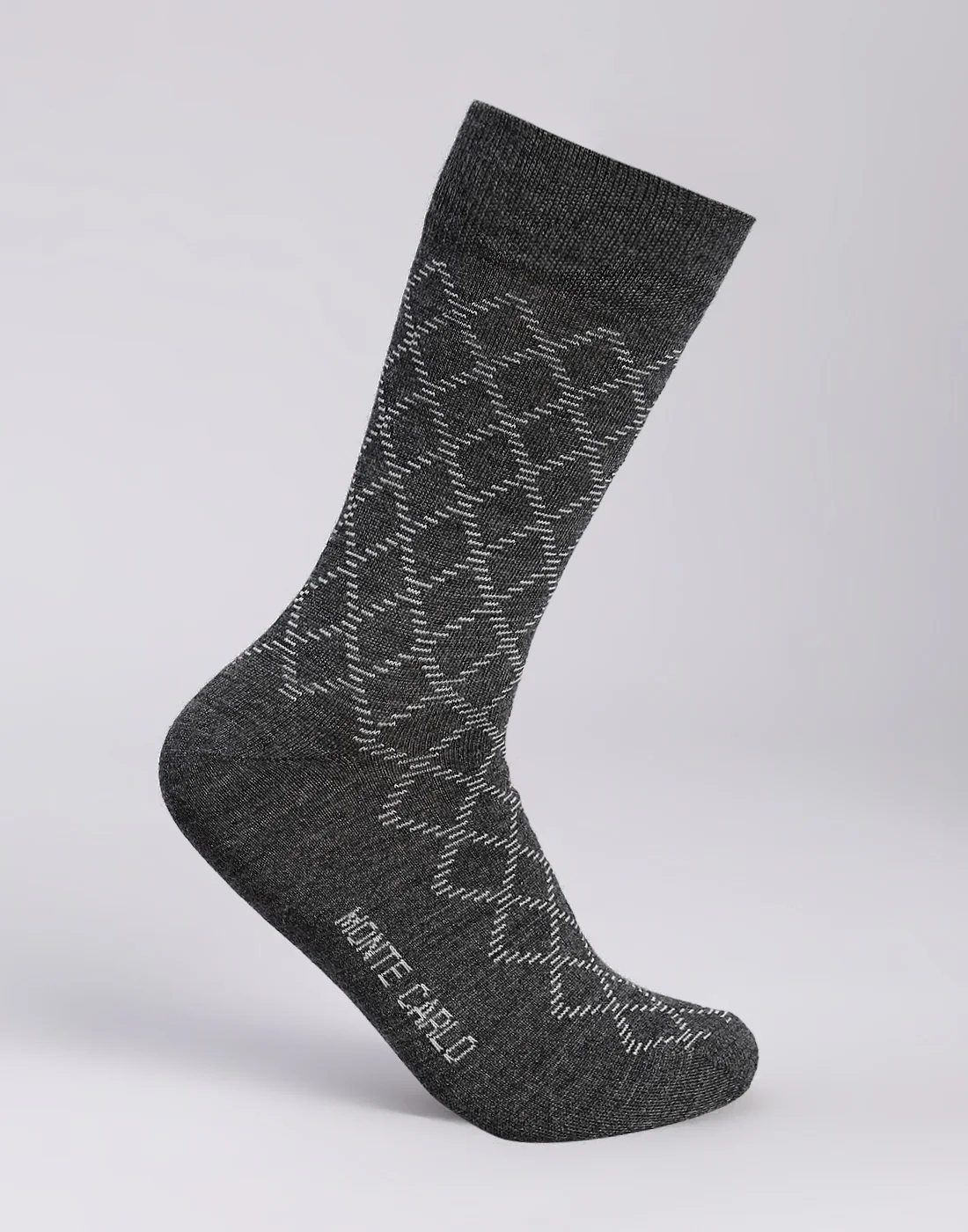 Men Cotton Blend Solid Calf Length Socks (1 Pair) - Image 3