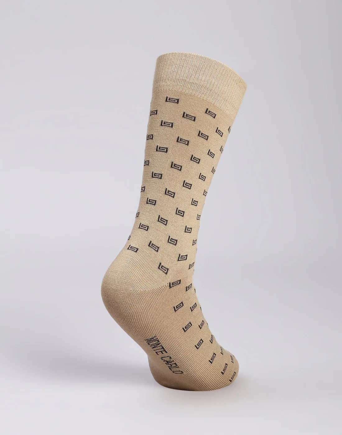 Men Cotton Blend Solid Calf Length Socks (1 Pair) - Image 4