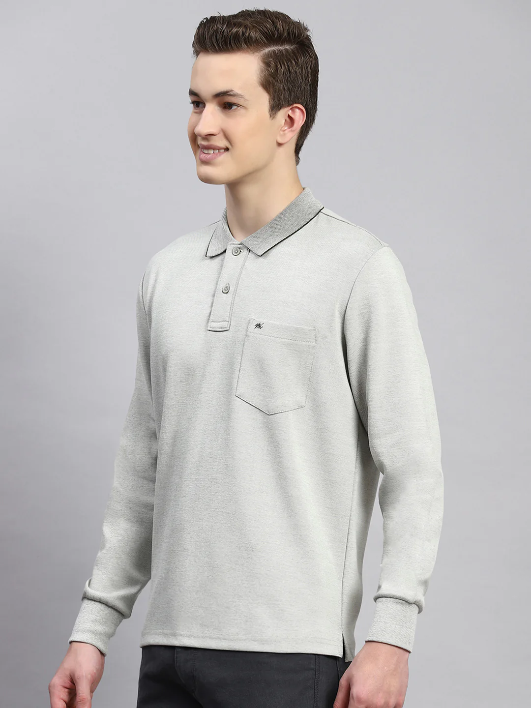 Men Green Plain T-Shirt - Image 4