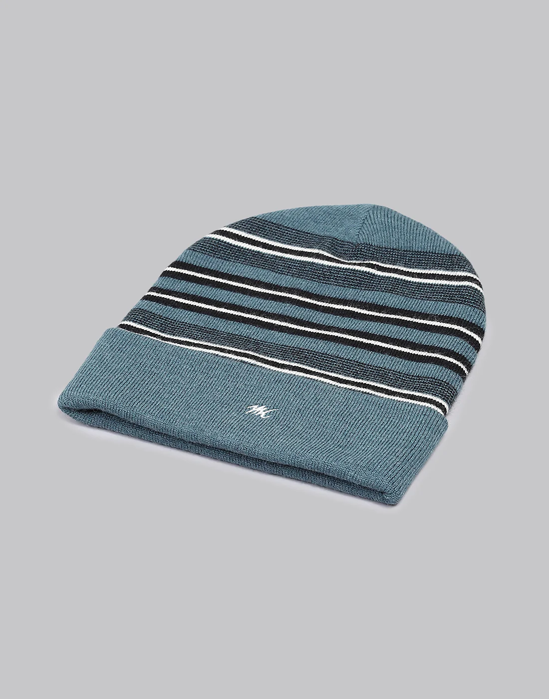Men Green Printed Pure Wool Cap - Image 6