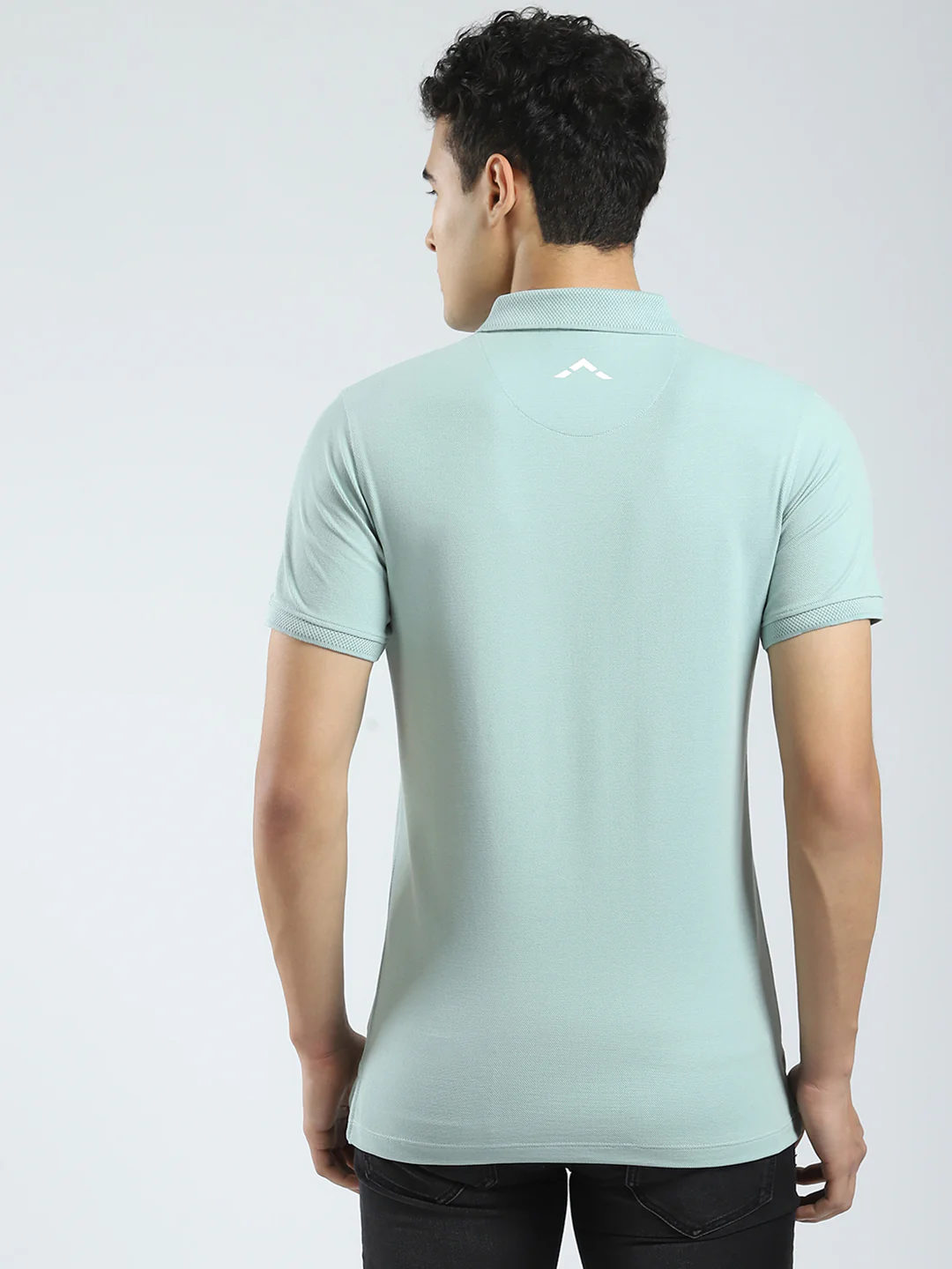 Rock.it Men Green Solid Collar Half Sleeve T-Shirt - Image 5