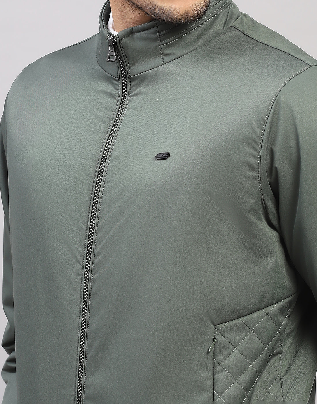 Men Green Solid  Full Sleeve Jacket - Image 7