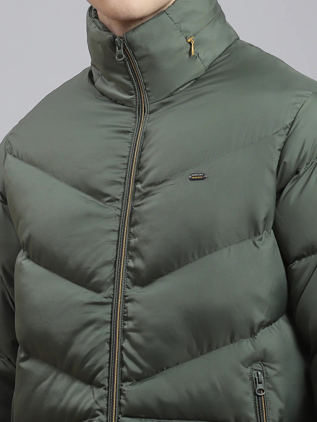 Men Green Solid Hooded Full Sleeve Jacket - Image 7