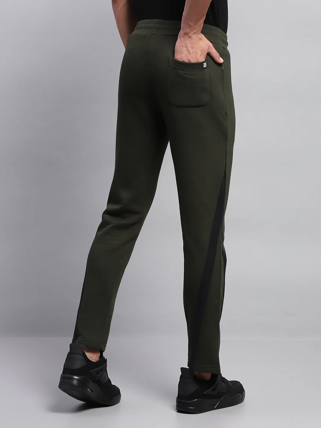 Rock.it Men Green Solid Regular Fit Lower - Image 5