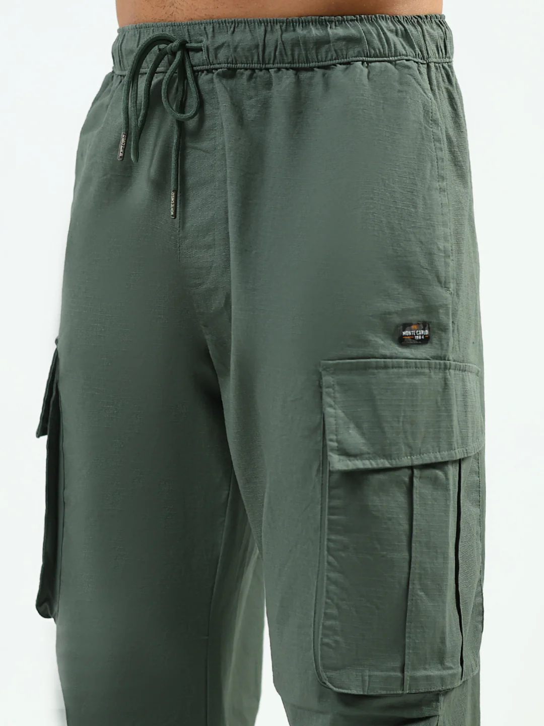 Men Green Solid Regular Fit Lower - Image 6