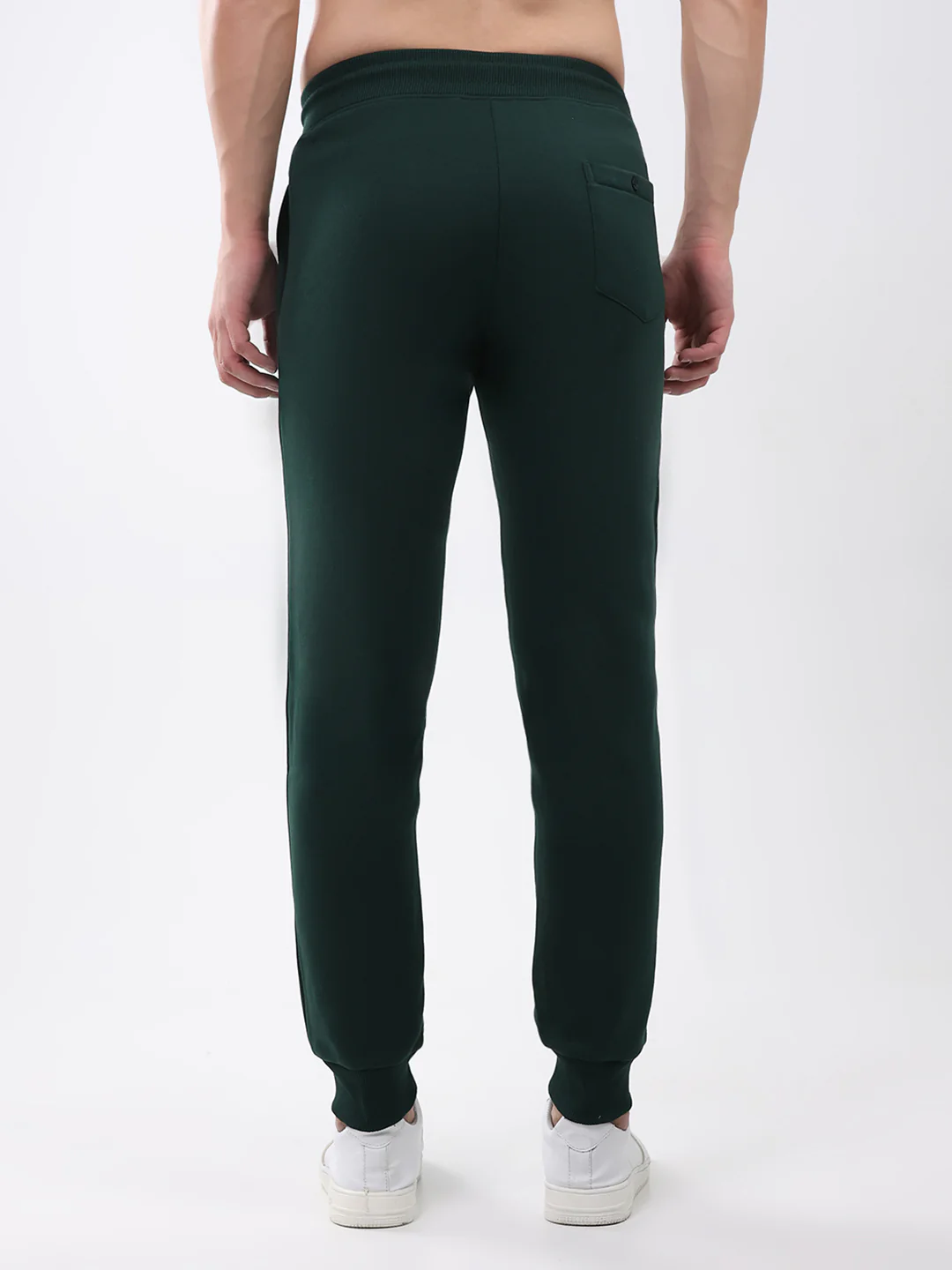 Men Green Solid Regular Fit Winter Lower - Image 5