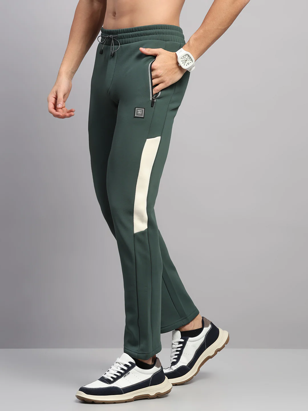 Men Green Solid Regular Fit Winter Lower - Image 3