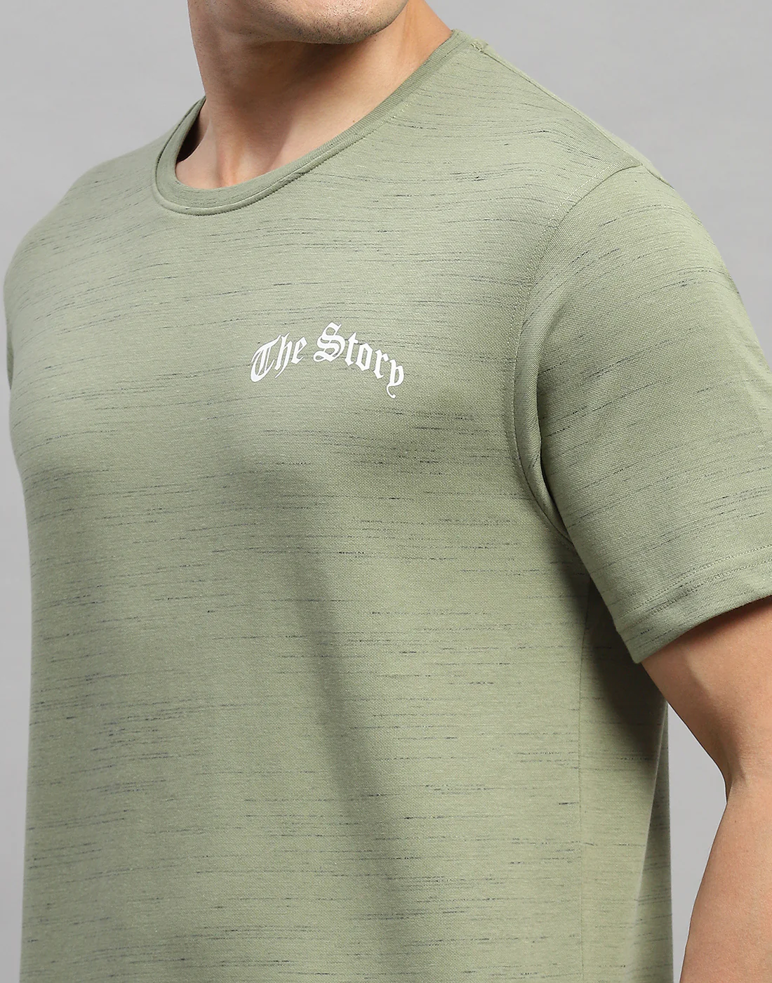 Rock.it Men Green Solid Round Neck Half Sleeve Lower Set - Image 6