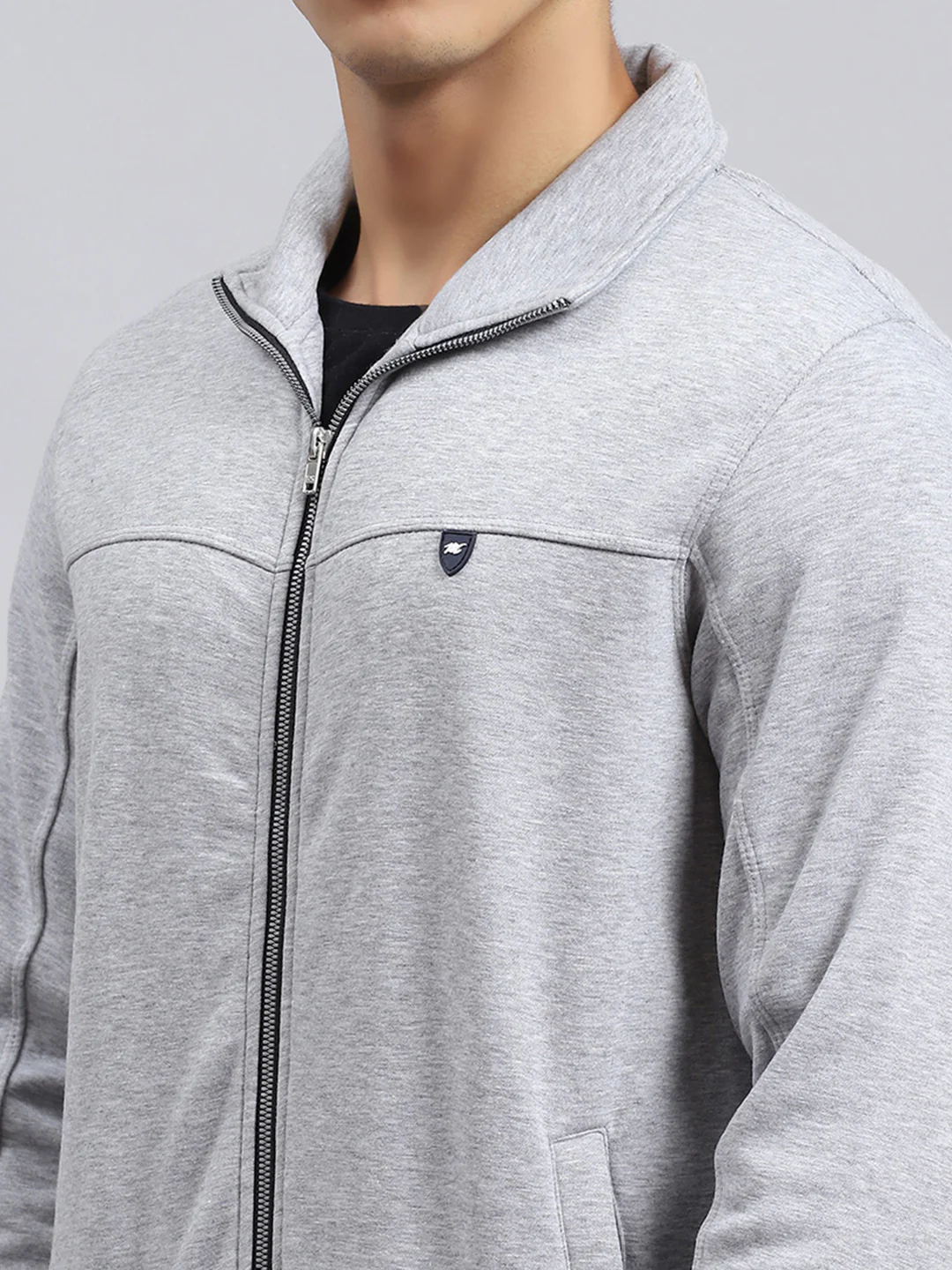 Men Grey Plain Tracksuit - Image 6