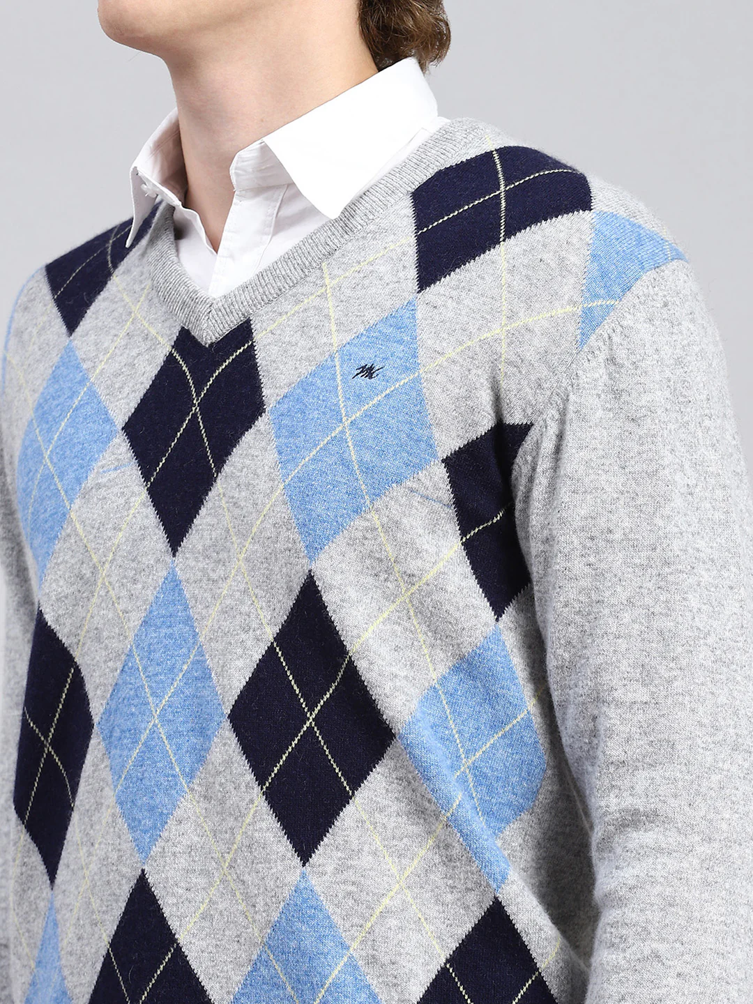Men Grey Printed Pullover - Image 6