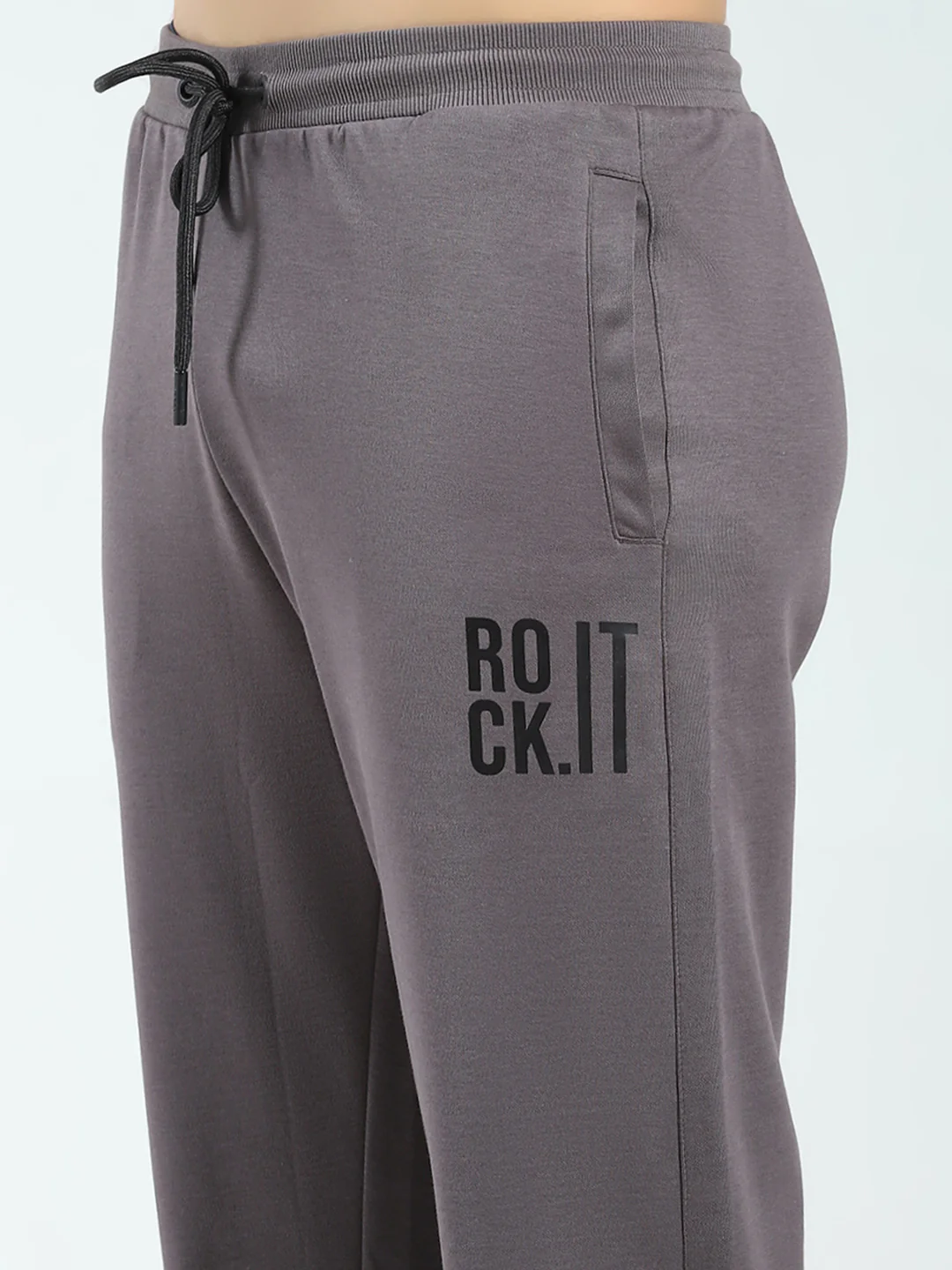 Rock.it Men Grey Printed Regular Fit Jogger - Image 6