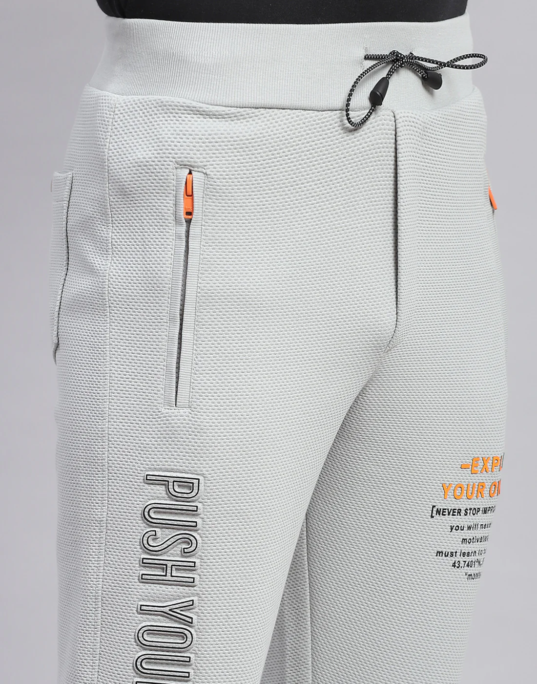 Men Grey Printed Regular Fit Winter Lower - Image 7