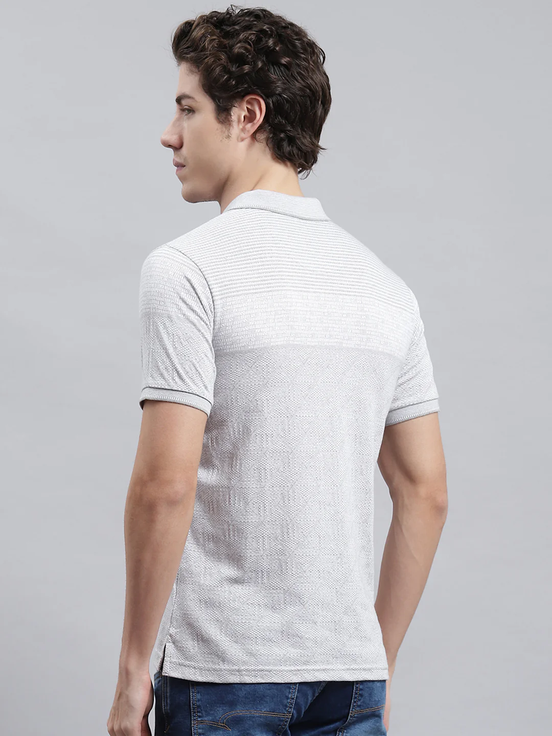 Men Grey Printed T-Shirt - Image 5