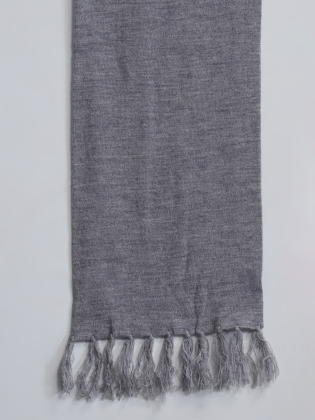 Men Grey Self Design Muffler - Image 7