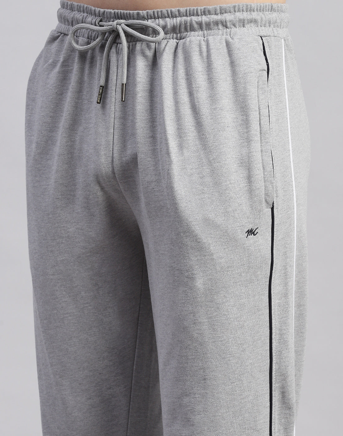 Men Grey Solid Polo Collar Half Sleeve Lower Set - Image 8