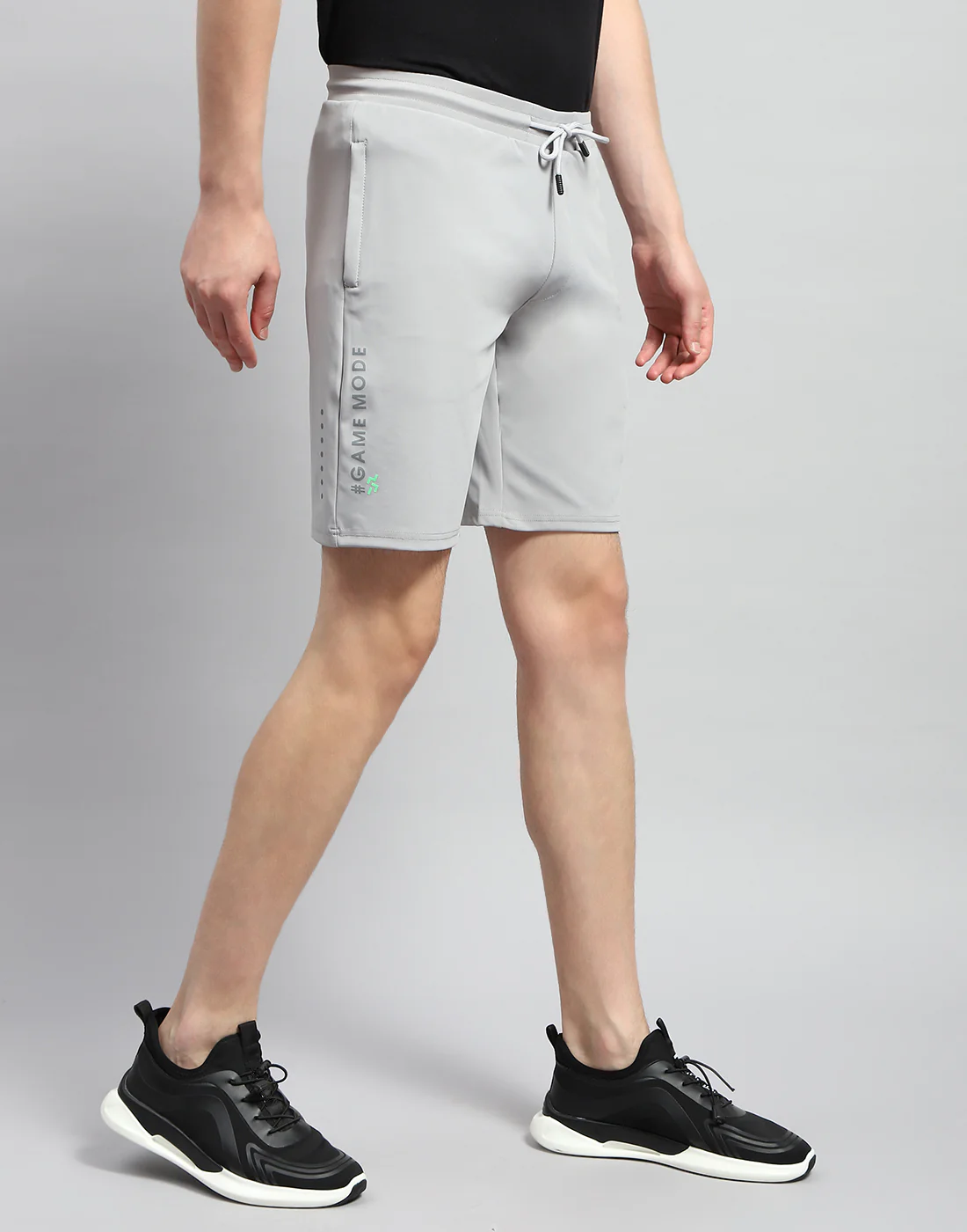 Men Grey Solid Regular Fit Bermuda - Image 5