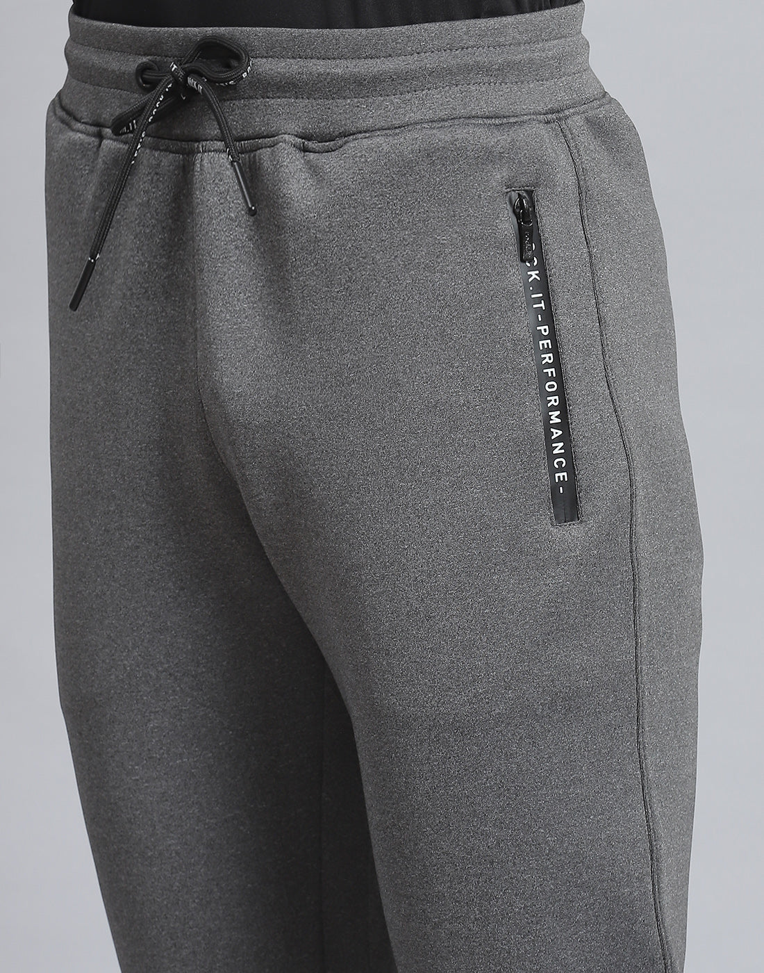 Rock.it Men Grey Solid Regular Fit Winter Lower - Image 6