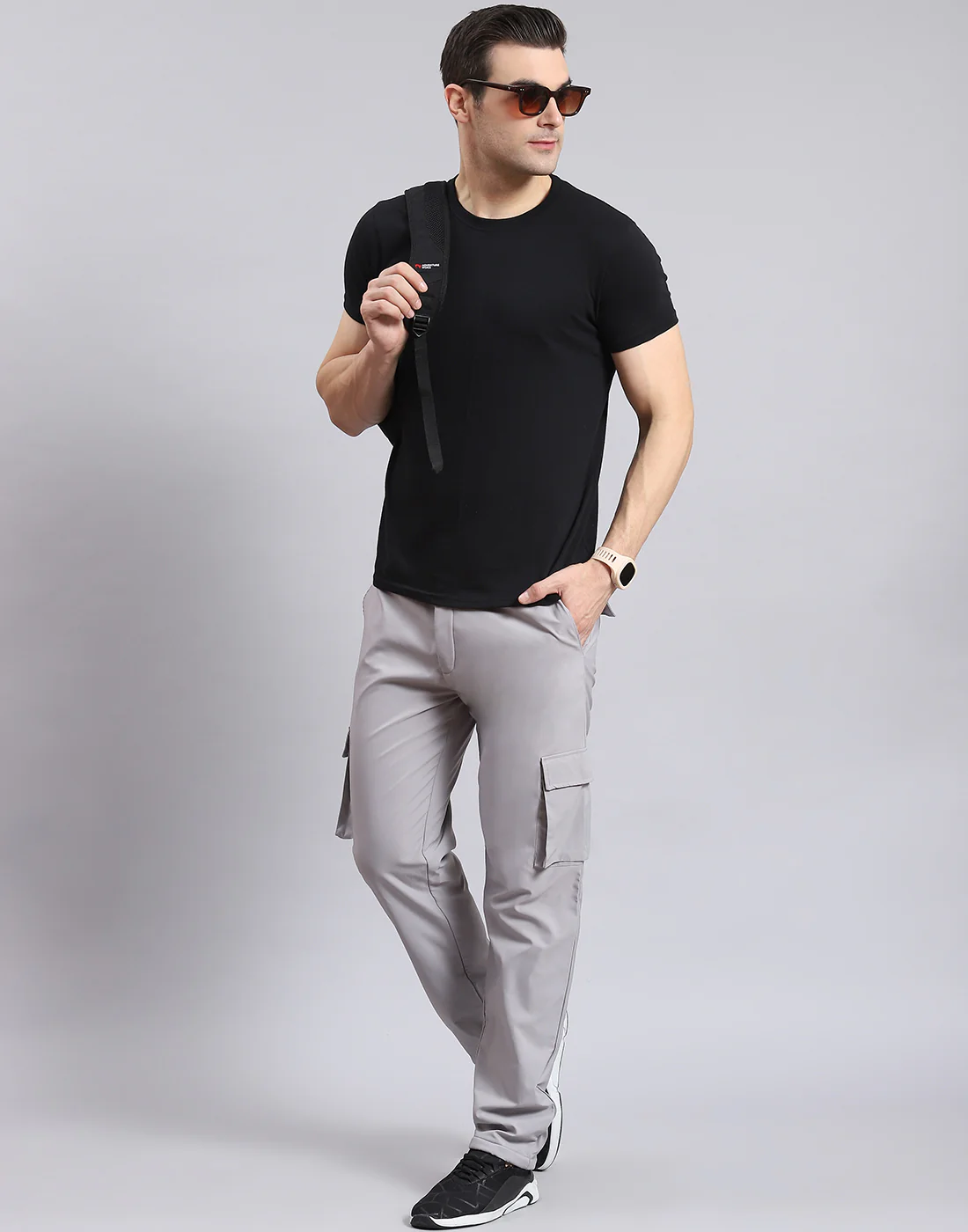 Men Grey Solid Regular Fit Winter Lower - Image 2