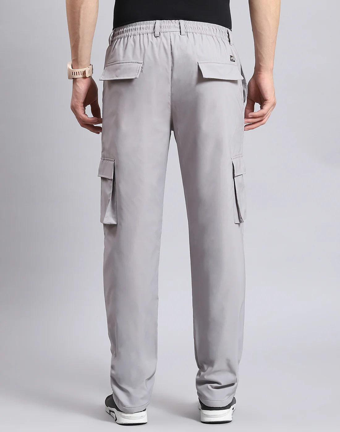 Men Grey Solid Regular Fit Winter Lower - Image 6