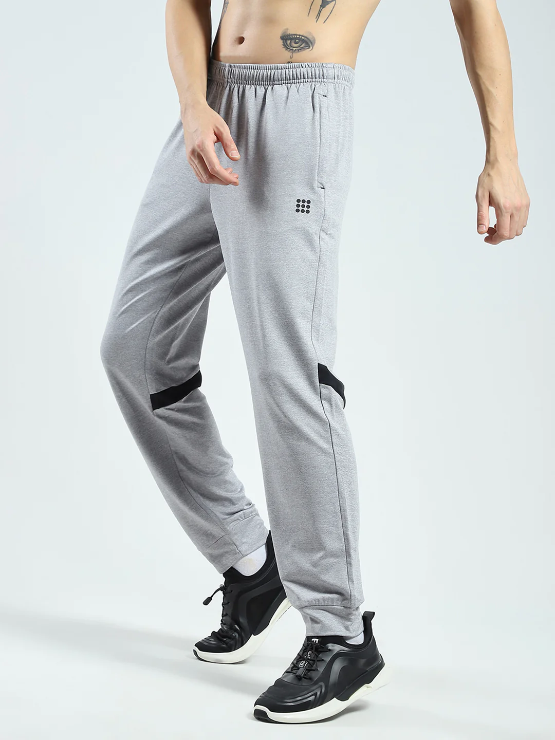 Rock.it Men Grey Solid Regular Fit Lower - Image 3