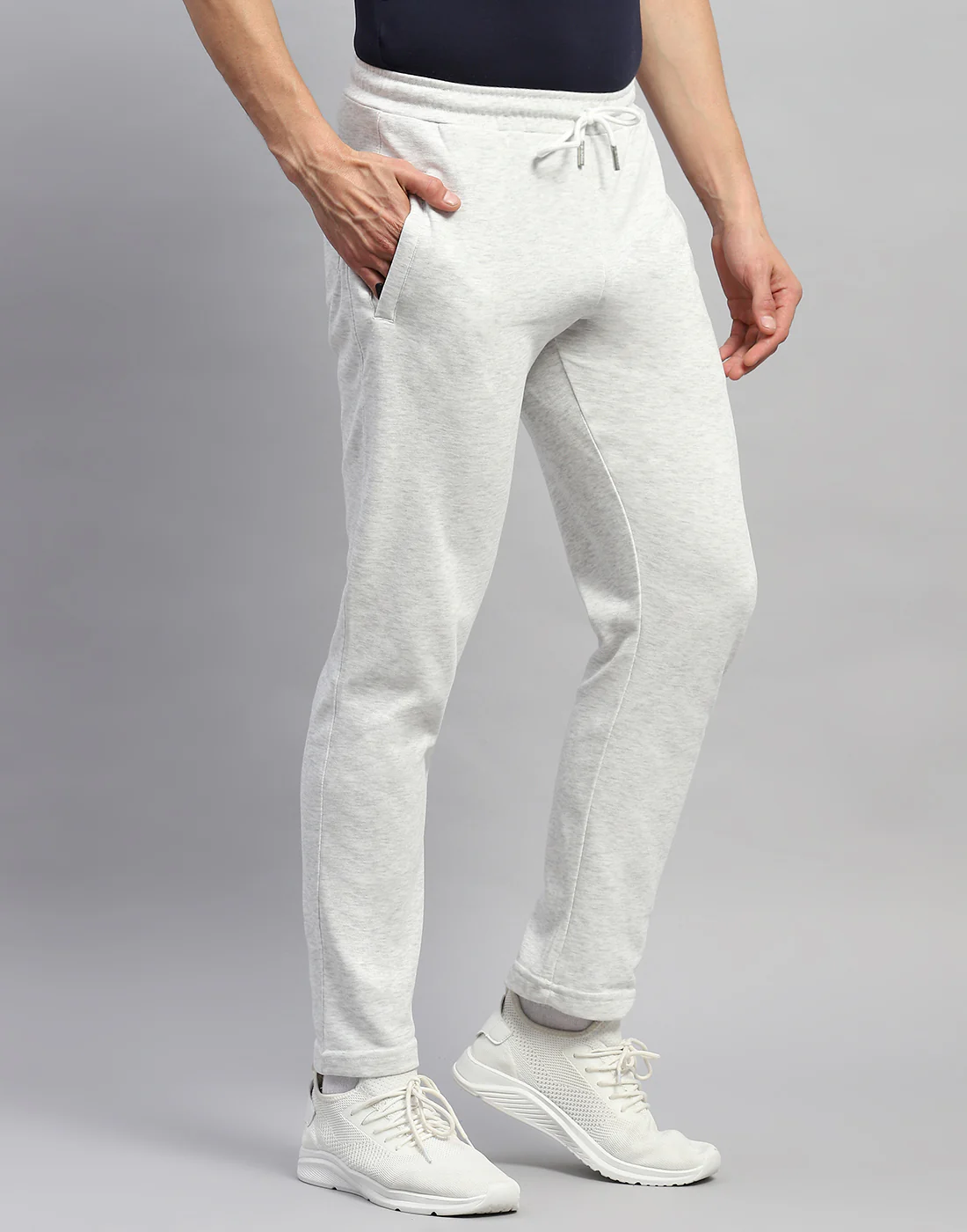 Rock.it Men Grey Solid Regular Fit Lower - Image 4