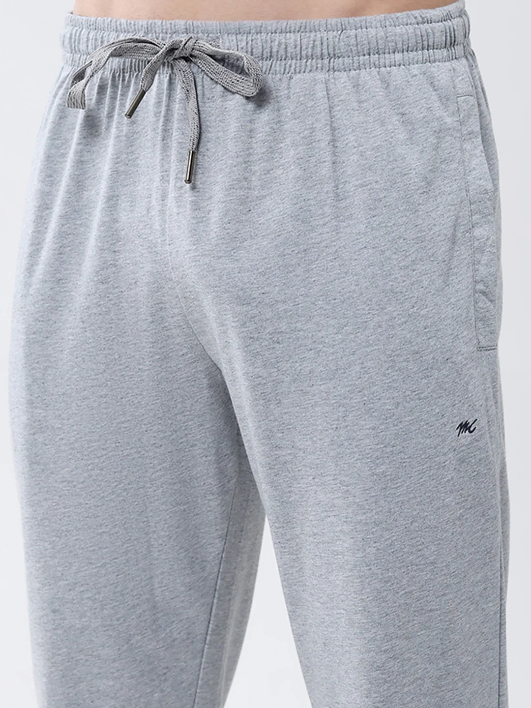 Men Grey Solid Regular Fit Lower - Image 6
