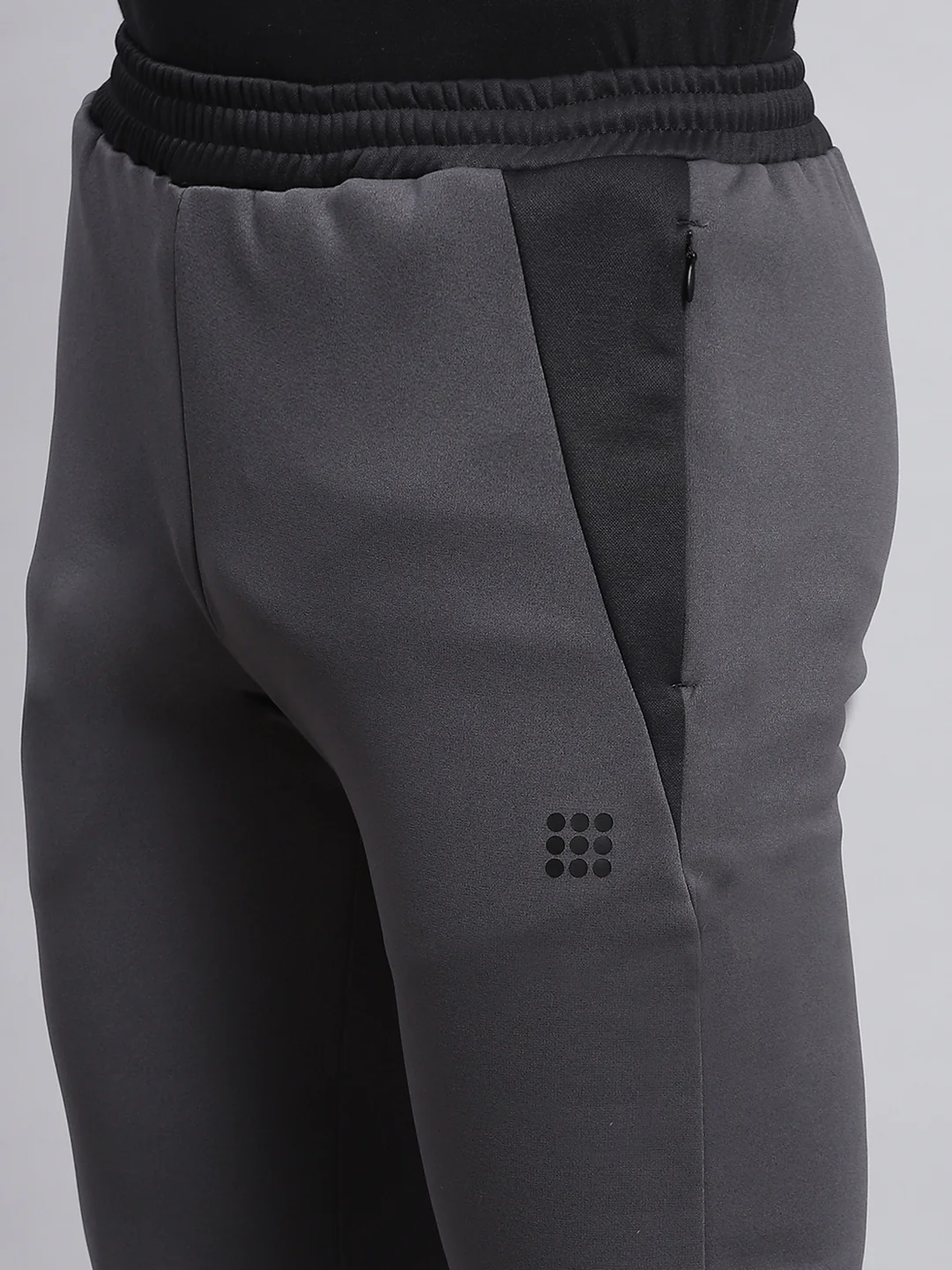 Rock.it Men Grey Solid Regular Fit Winter Lowers - Image 6
