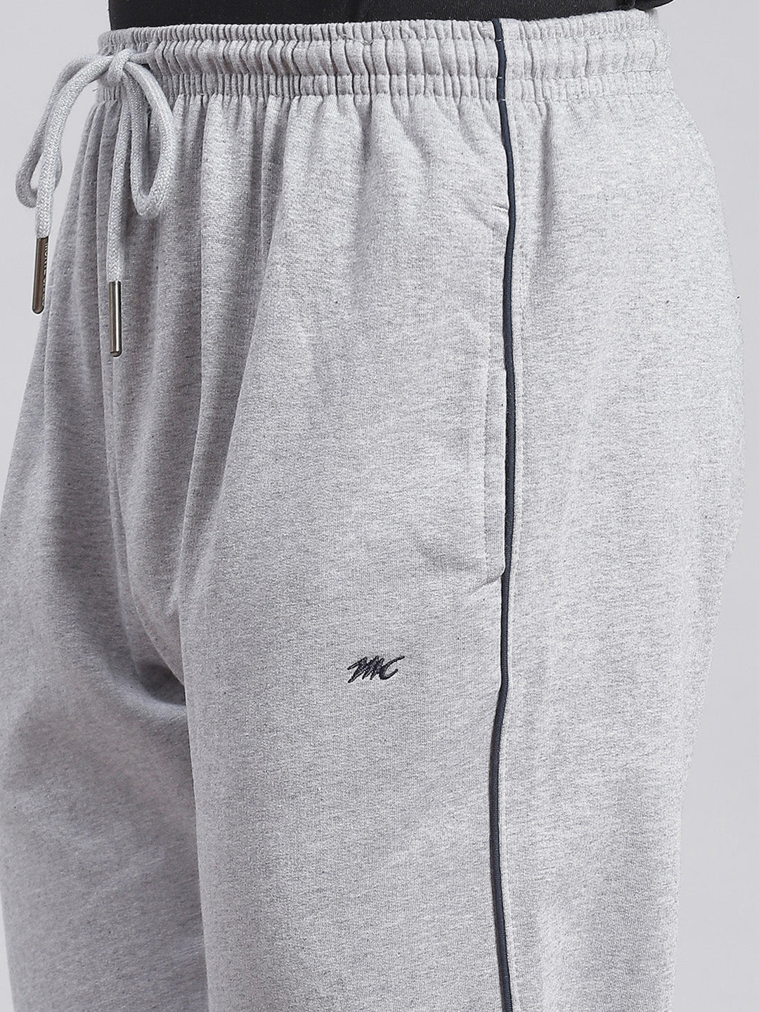 Men Grey Solid Regular Fit Winter Lowers - Image 6