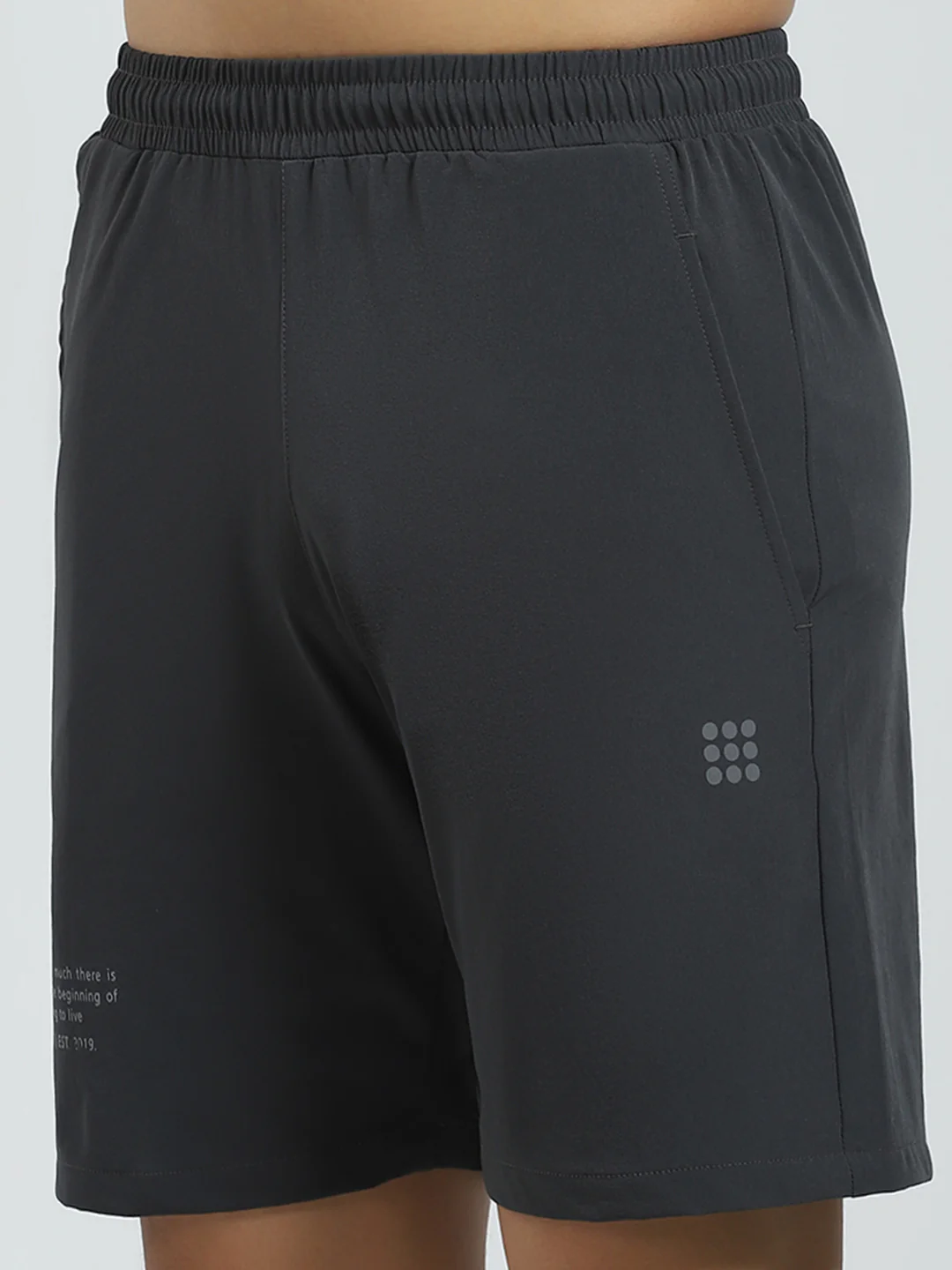 Rock.it Men Grey Solid Regular Fit Short - Image 6