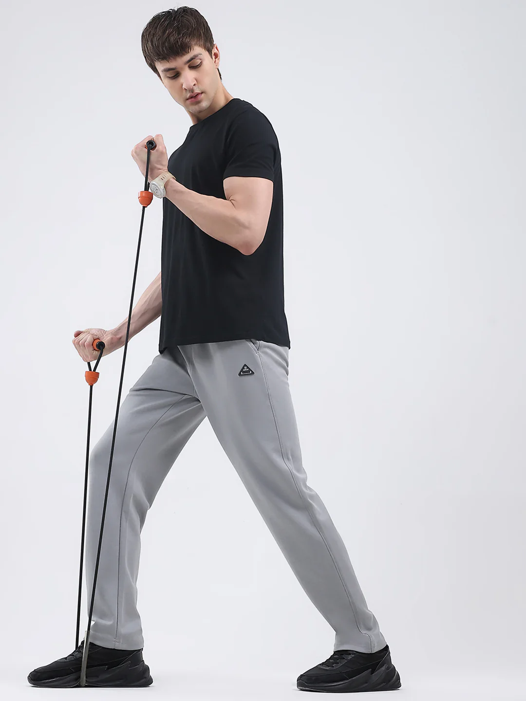 Rock.it Men Grey Solid Regular Fit Winter Lower - Image 2
