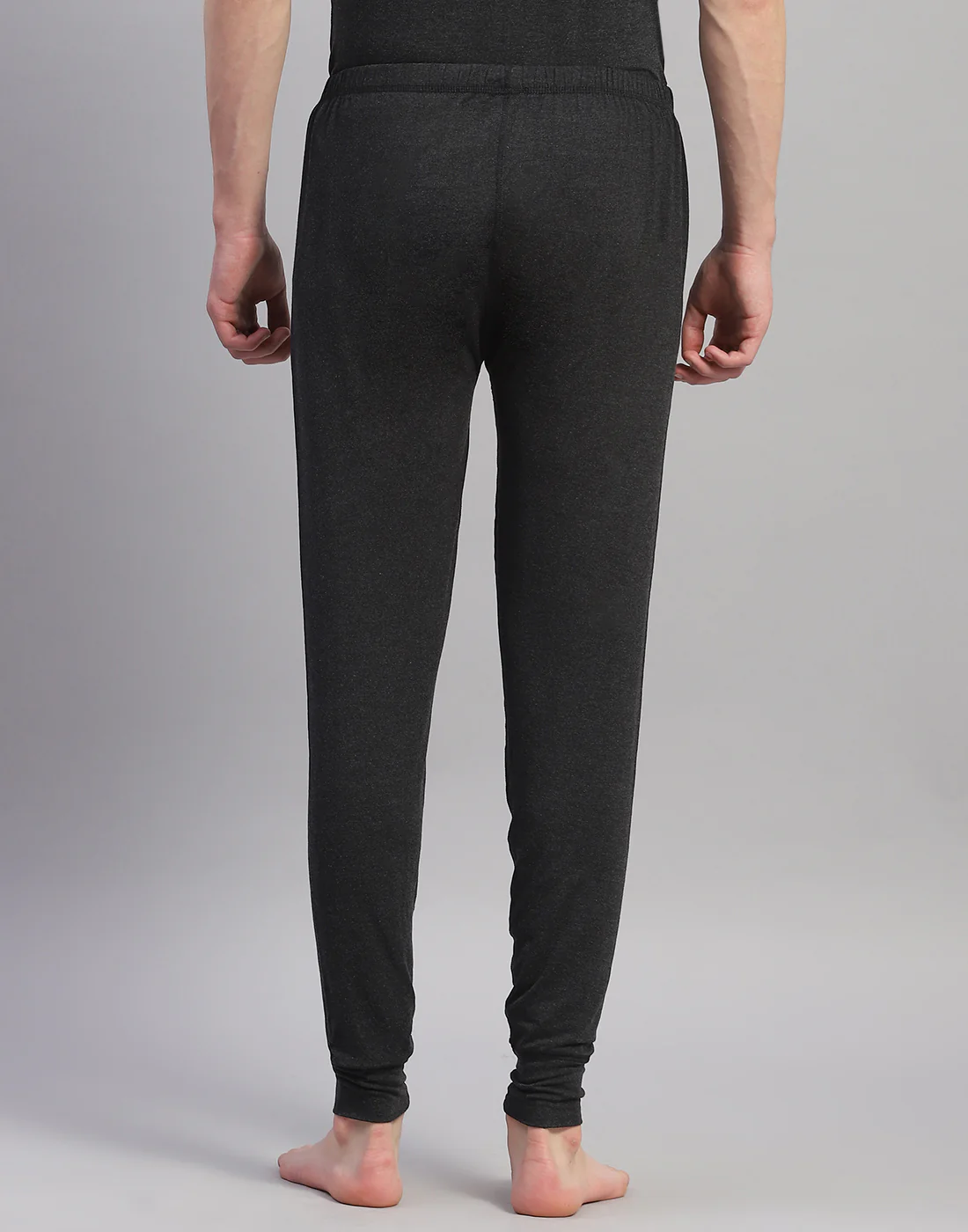 Men Grey Solid Thermal Lower - Image 5