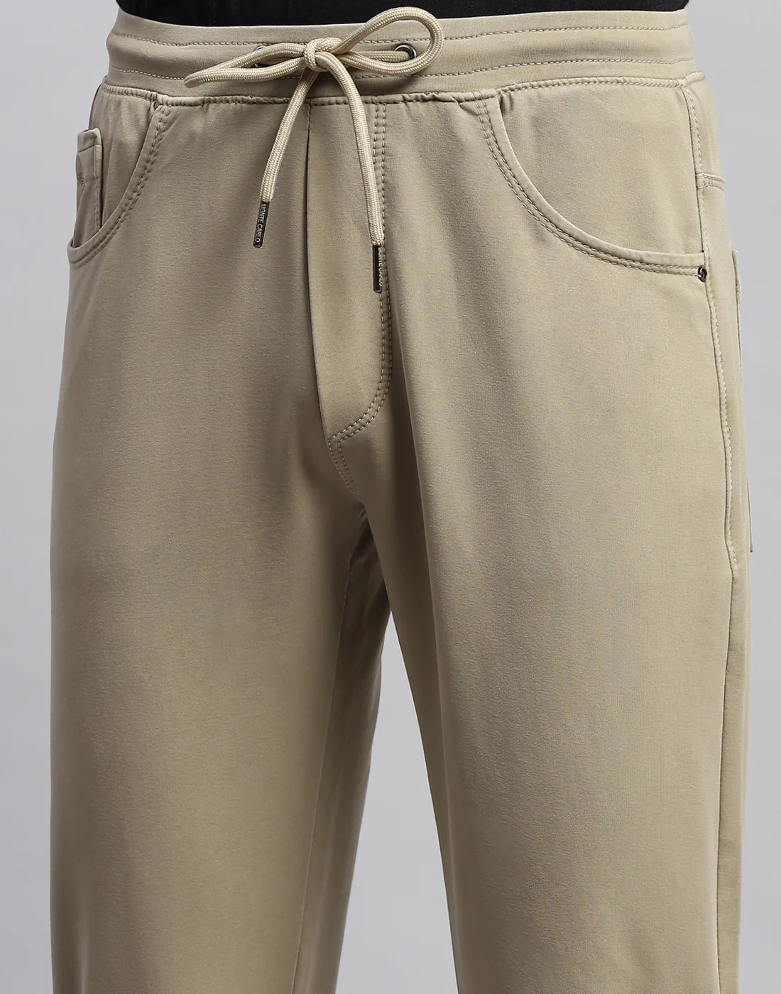 Men Khaki Solid Regular Fit Lower - Image 6